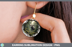 GorgeousWoodland 3D Hole Round Earrings design.