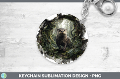 GorgeousWoodland 3D Hole Keychain design.