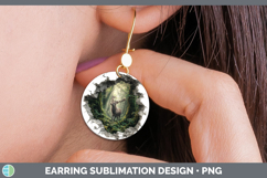GorgeousWoodland 3D Hole Round Earrings design.