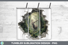 GorgeousWoodland 3D Hole Tumbler design.