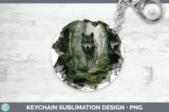 GorgeousWoodland 3D Hole Keychain design.