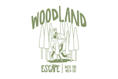 Vintage Summer Camping Cartoon T shirt Design