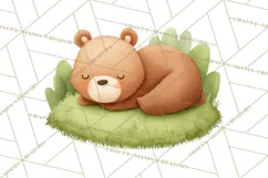 Woodland Nursery Clipart, Pastel Forest Animals PNG Product Image 3