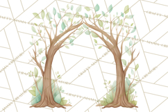 Woodland Nursery Clipart, Pastel Forest Animals PNG Product Image 2