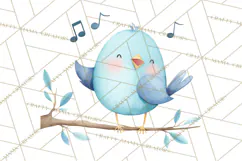 Woodland Nursery Clipart, Pastel Forest Animals PNG Product Image 5