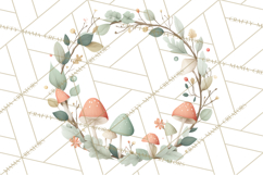 Woodland Nursery Clipart, Pastel Forest Animals PNG Product Image 5