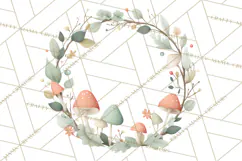 Woodland Nursery Clipart, Pastel Forest Animals PNG Product Image 5