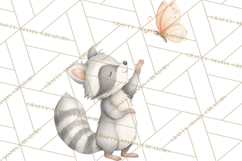 Woodland Nursery Clipart, Pastel Forest Animals PNG Product Image 5