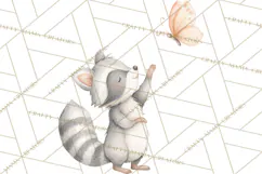 Woodland Nursery Clipart, Pastel Forest Animals PNG Product Image 5