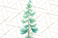 Woodland Nursery Clipart, Pastel Forest Animals PNG Product Image 3