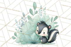 Woodland Nursery Clipart, Pastel Forest Animals PNG Product Image 2