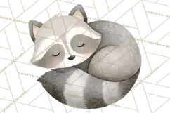 Woodland Nursery Clipart, Pastel Forest Animals PNG Product Image 4