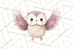 Woodland Nursery Clipart, Pastel Forest Animals PNG Product Image 5