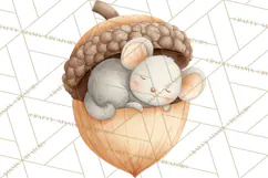 Woodland Nursery Clipart, Pastel Forest Animals PNG Product Image 2