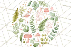 Woodland Nursery Clipart, Pastel Forest Animals PNG Product Image 4