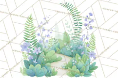 Woodland Nursery Clipart, Pastel Forest Animals PNG Product Image 2