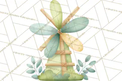Woodland Nursery Clipart, Pastel Forest Animals PNG Product Image 5