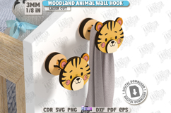 Woodland Wall Hooks Laser Cut Bundle | Children&#039;s Room Decor Product Image 3