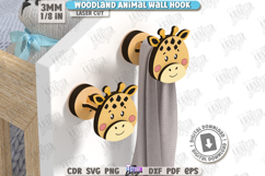 Woodland Wall Hooks Laser Cut Bundle | Children&#039;s Room Decor Product Image 6