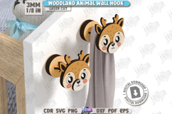 Woodland Wall Hooks Laser Cut Bundle | Children&#039;s Room Decor Product Image 7