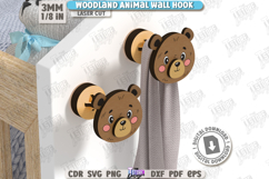 Woodland Wall Hooks Laser Cut Bundle | Children&#039;s Room Decor Product Image 9