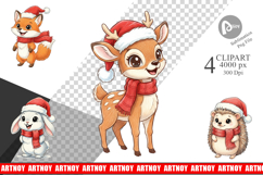 Woodland Animals Clipart Product Image 1