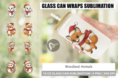 Woodland Animals Glass Can Product Image 1