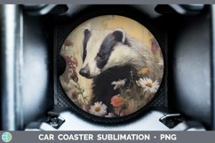 GorgeousWoodland Animals Car Coaster design.