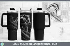 GorgeousWoodland Animals Laser 40oz Tumbler design.