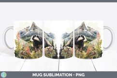GorgeousWoodland Animals Mug Wrap design.