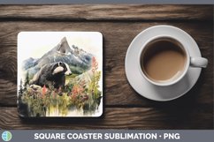 GorgeousWoodland Animals Square Coaster design.