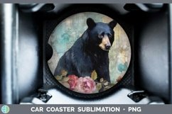 GorgeousWoodland Animals Car Coaster design.