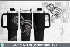 GorgeousWoodland Animals Laser 40oz Tumbler design.
