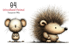 Woodland Animals Clipart Product Image 1