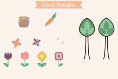 Color Woodland Animal, Forest Critter, Fox, Bear, Owl, Bunny Product Image 3