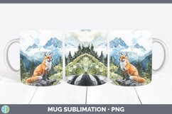 GorgeousWoodland Animals Mug Wrap design.