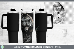 GorgeousWoodland Animals Laser 40oz Tumbler design.