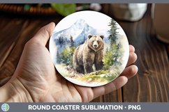 GorgeousWoodland Animals Round Coaster design.