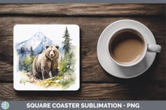 GorgeousWoodland Animals Square Coaster design.