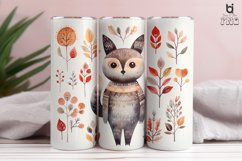 Woodland Animals Pattern Sublimation Tumbler Design Product Image 7