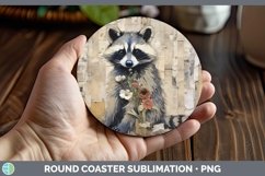 GorgeousWoodland Animals Round Coaster design.