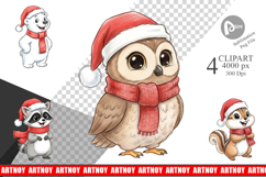 Woodland Animals Clipart Product Image 1