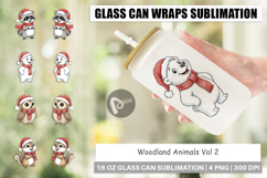 Woodland Animals Glass Can Product Image 1