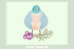 Watercolor Easter Bird, Cute Animal Painting For Childrens Product Image 1