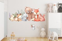 Woodland animals clipart. Forest cute baby animals clipart. Product Image 5