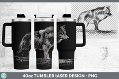 GorgeousWoodland Animals Laser 40oz Tumbler design.
