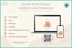 Woodland Baby Shower Invitation Website Canva Template RSVP Product Image 7