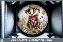 GorgeousWoodland Bandana Summer Car Coaster design.