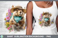 GorgeousWoodland Bandana Summer Shirt design.