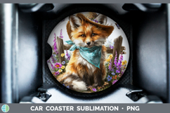 GorgeousWoodland Bandana Summer Car Coaster design.